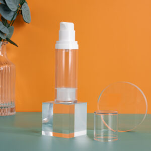 botol airless palastik transparan